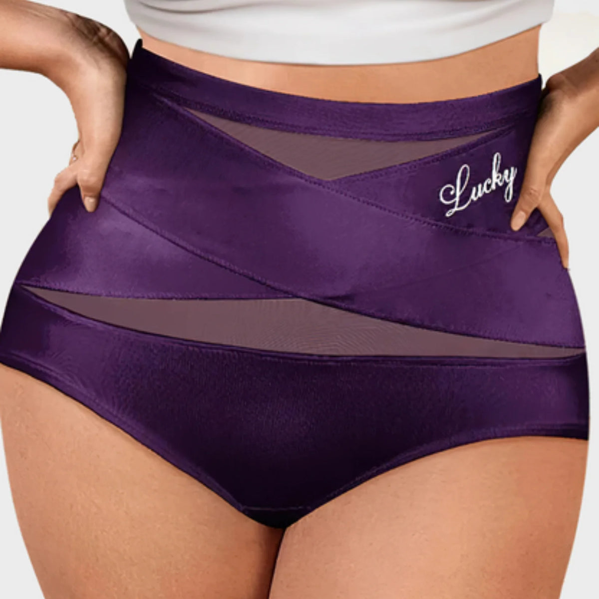 Culotte gainante taille haute avec maintien du ventre sans coutures