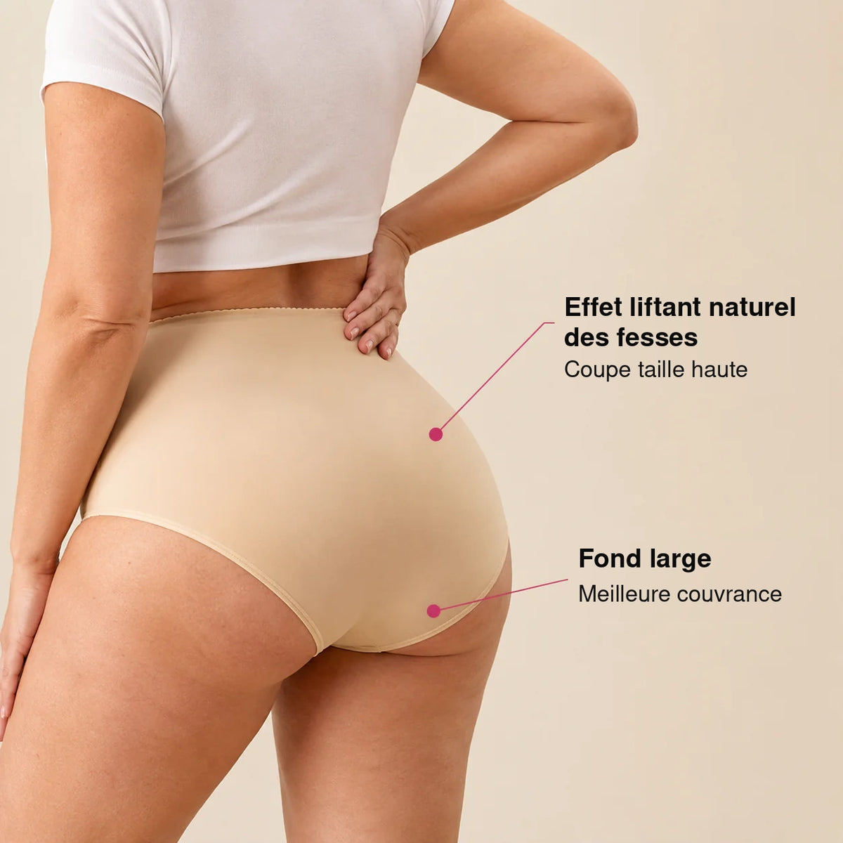 Effet liftant naturel de la culotte gainante ORYVÈLE